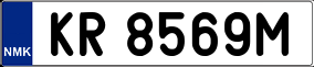 Trailer License Plate